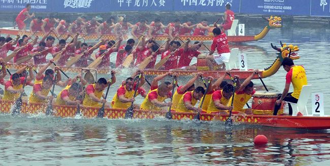 Have dragon boat race.